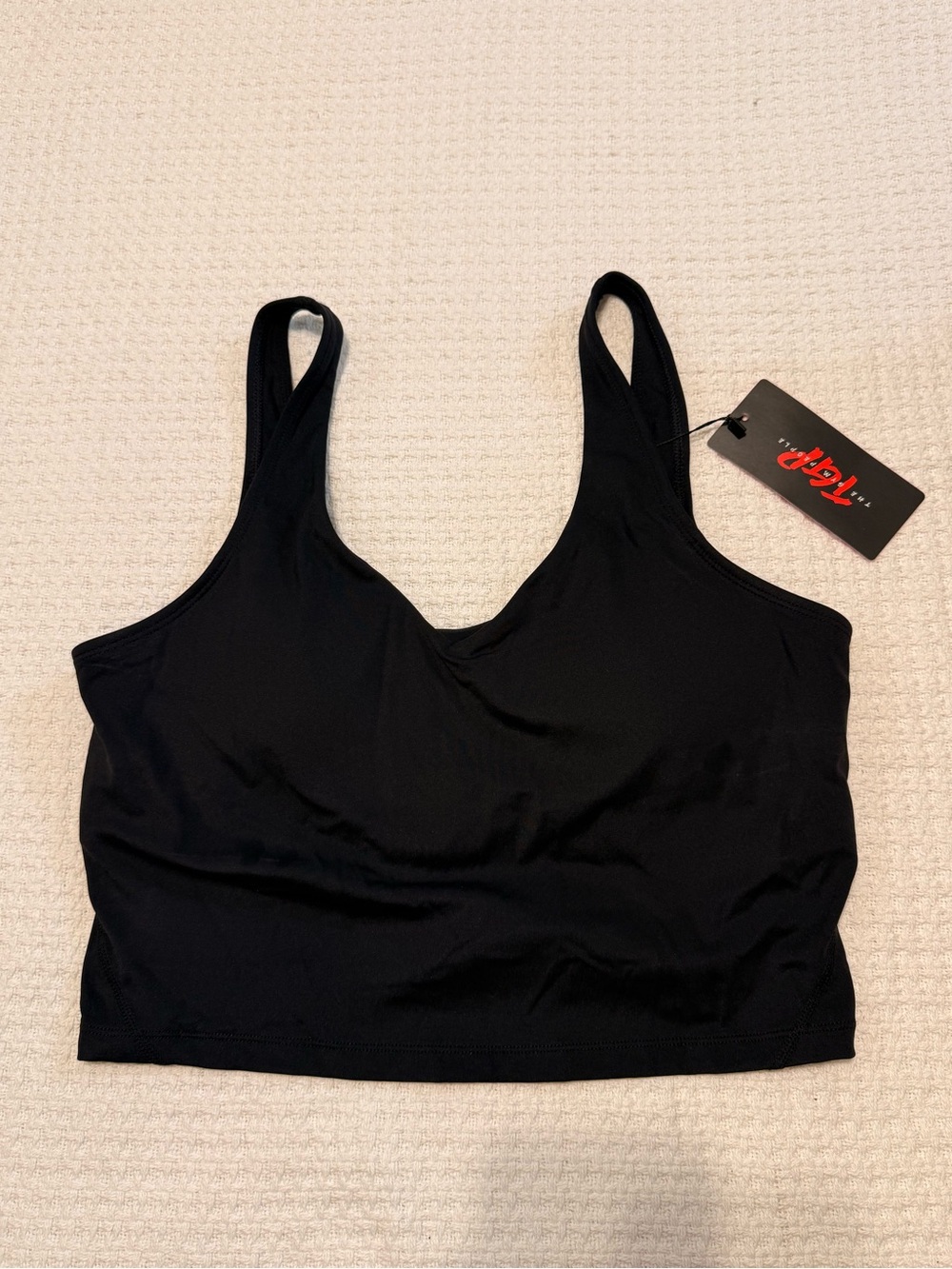 Black Seamless Sports Bralette - Women's Support Crop